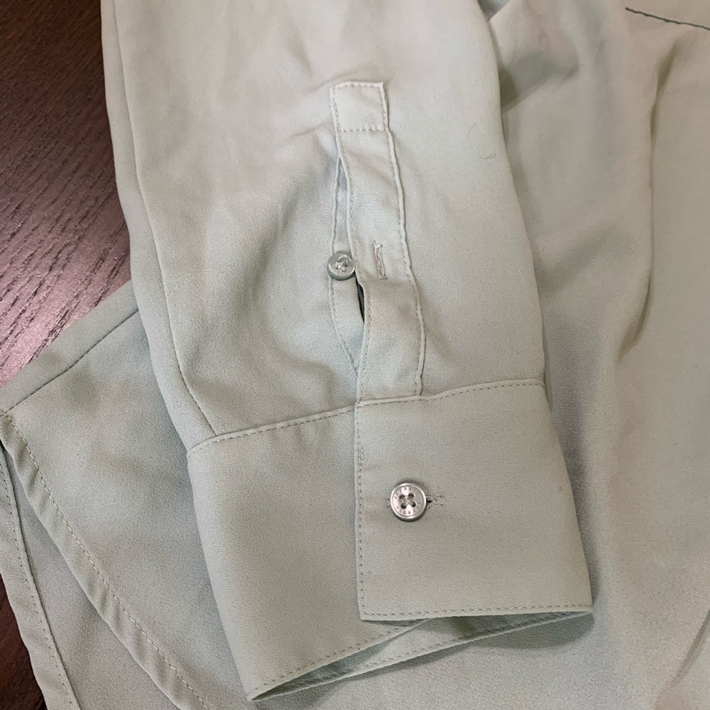 Express | Green Mint Button Down Top - image 6